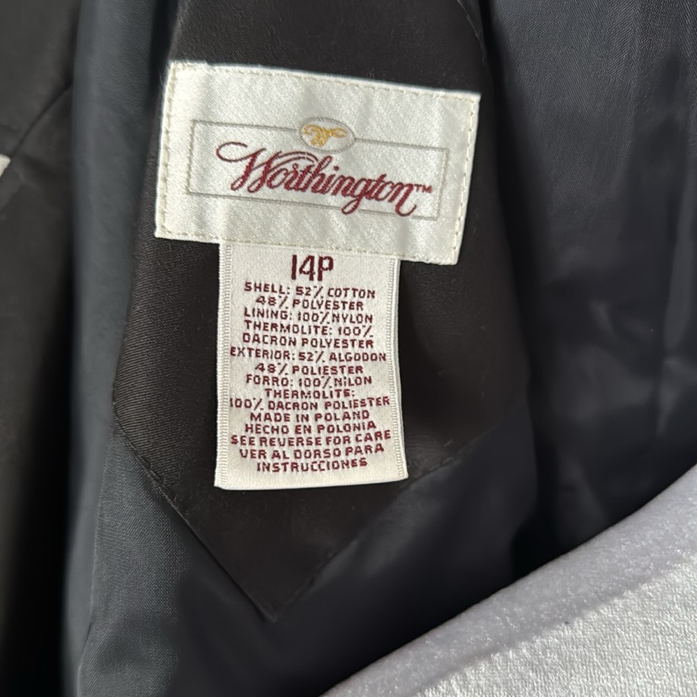 Worthington Double Breasted Trench Coat - Picture 5 of 5
